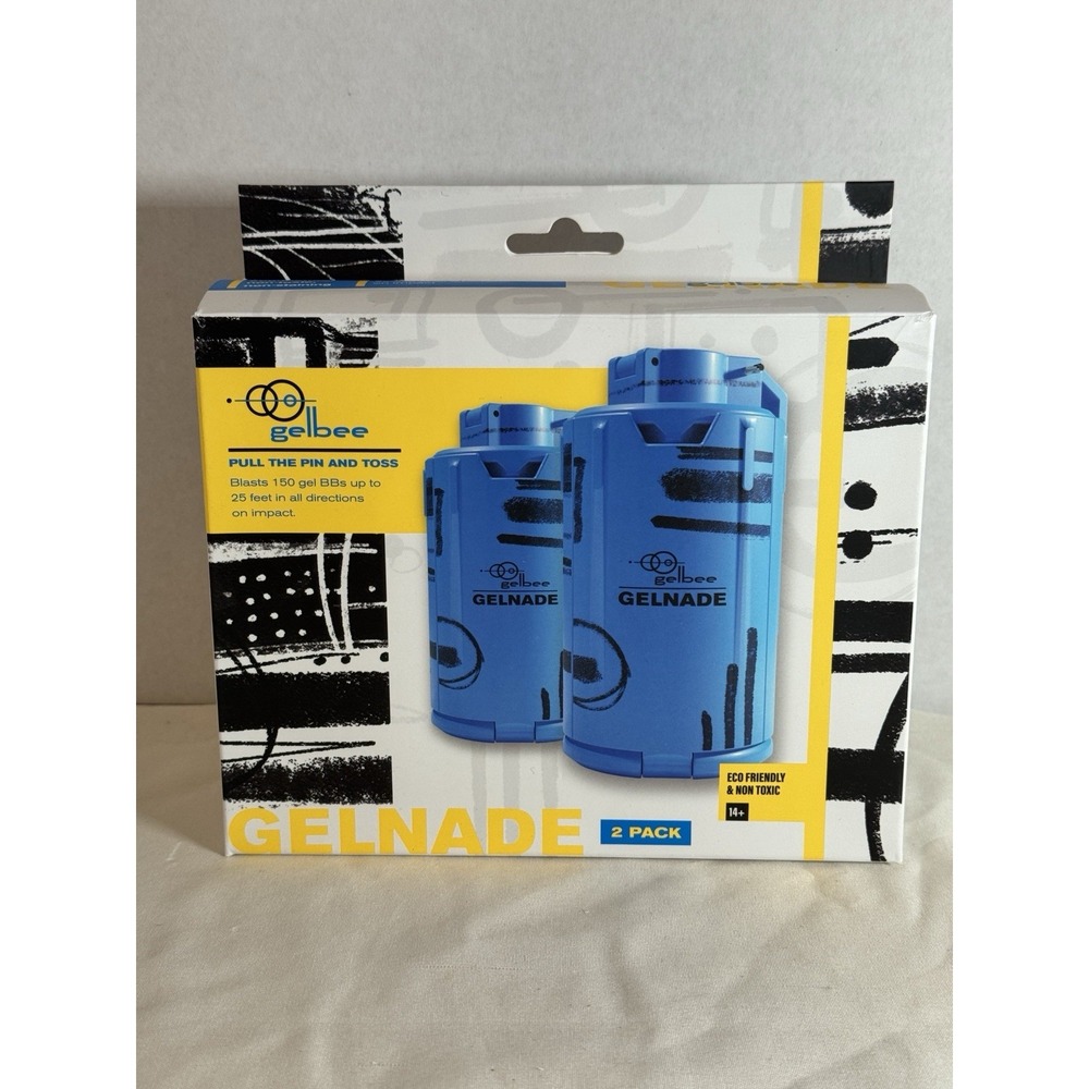 Game Face Gelbee Gelnade Water Bead Gel-BB Blaster GFGBB10, 2 Pack